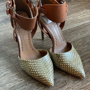 Dolce Vita Leather Buckle Heels